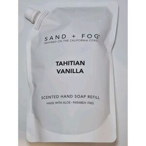 Sand + Fog TAHITIAN VANILLA Scented Hand Soap Refill /Made With Aloe / 34 Oz‎